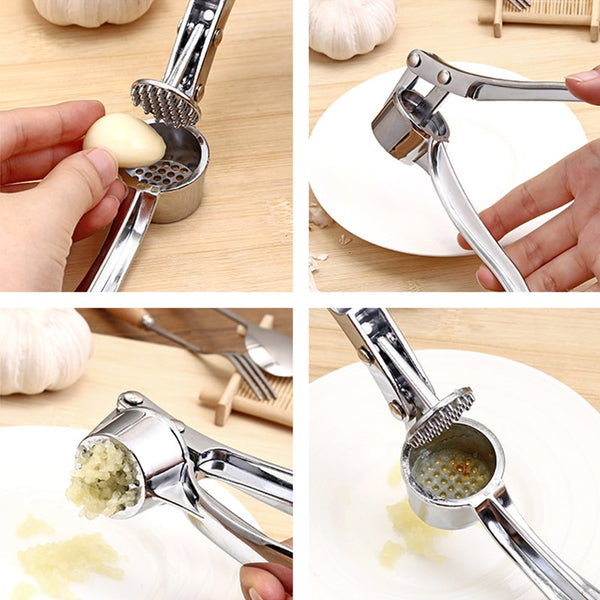 Steel Garlic Press - Little Home Hacks