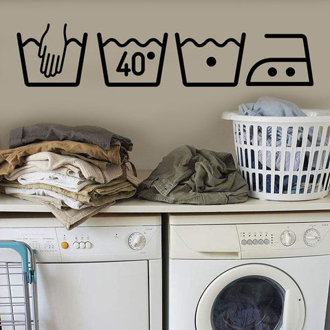 Vinyl Laundry Wall Stickers