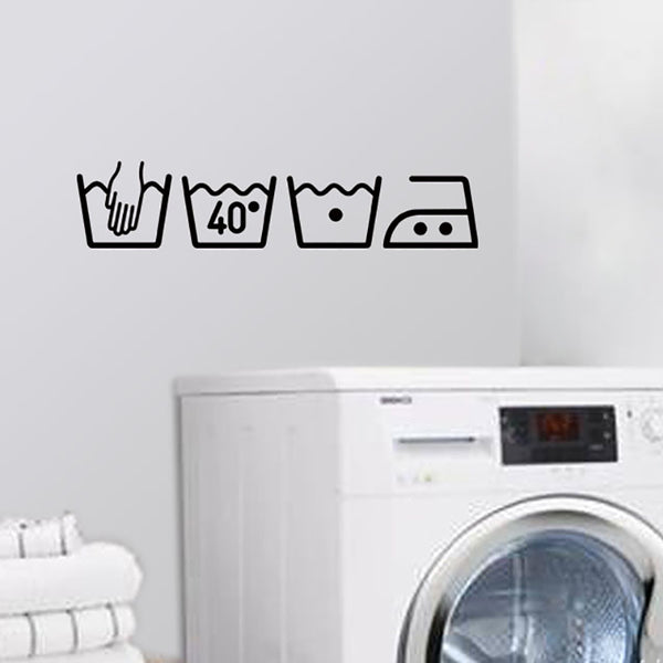 Vinyl Laundry Wall Stickers