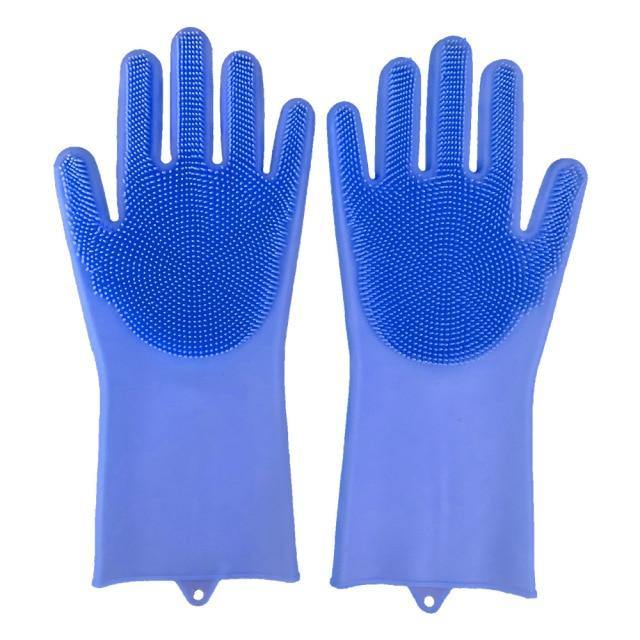 2pcs Silicone Washing Gloves - Little Home Hacks