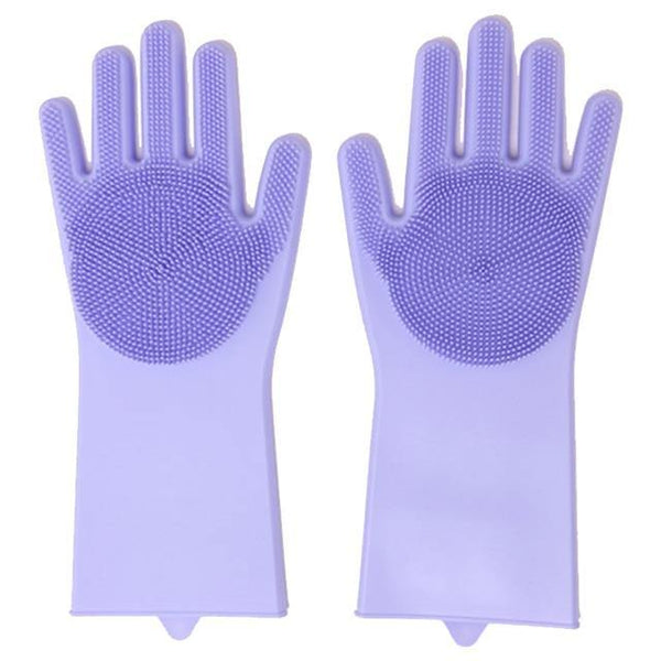 2pcs Silicone Washing Gloves - Little Home Hacks