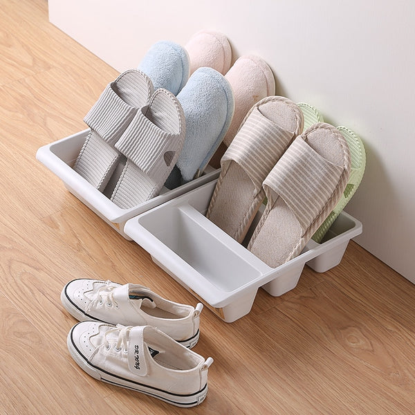 Simple Vertical Shoe Storage - Little Home Hacks