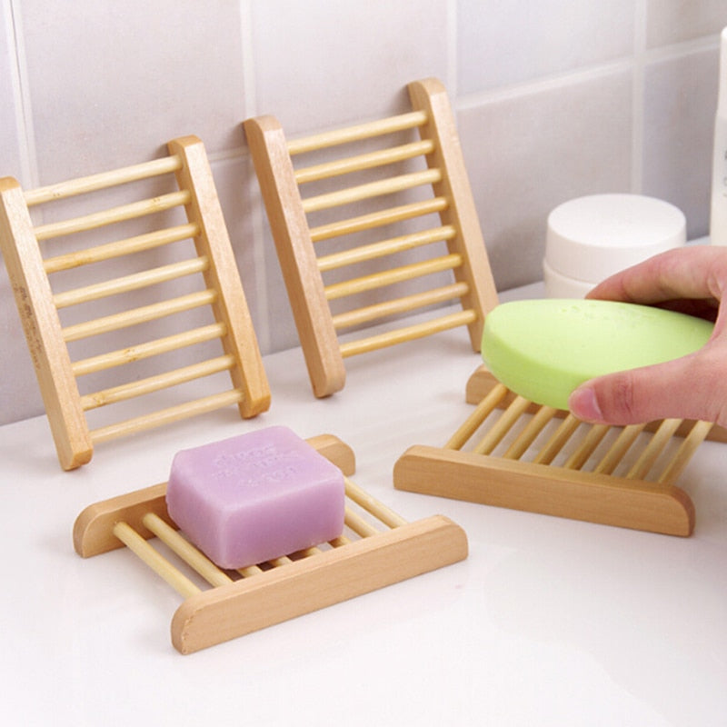 Natural Wood Soap Dish - Little Home Hacks