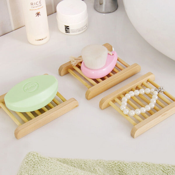 Natural Wood Soap Dish - Little Home Hacks